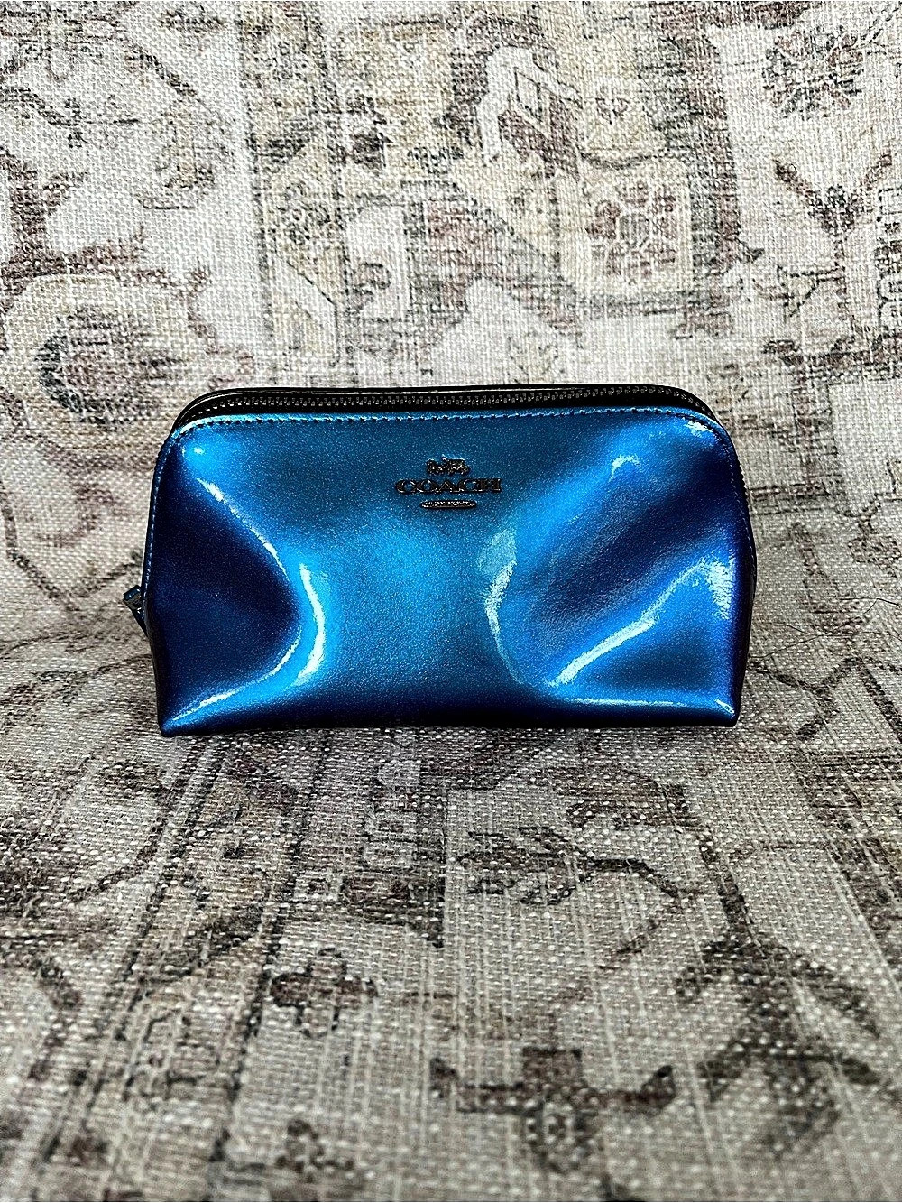 Coach Holographic Oil Limited Edition Patent Leather Cosmetic Case